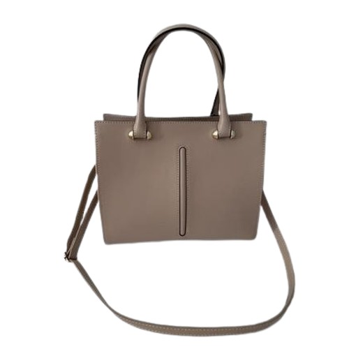 Beige Leather Handbag Borse In Pelle